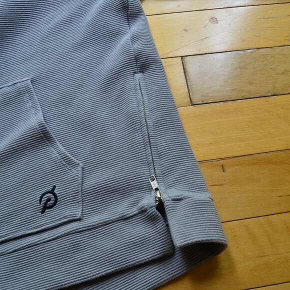 Peloton Ribbed Side Zip Hoodie Sweatshirt Kangaroo Pocket Size S - Picture 5 of 9